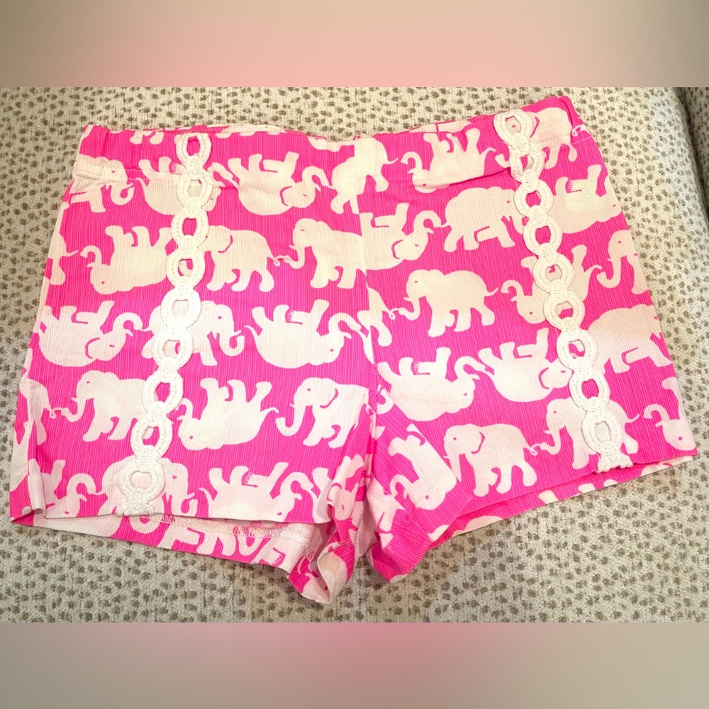Lilly Pulitzer Girls Size 14 Elephant Shorts